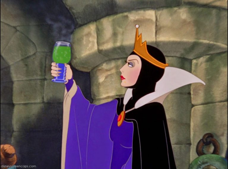 Even the Evil Queen's evil potion is green!